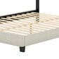 Accent Sicily Queen Upholstered Platform Bed in White, , large