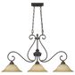 Golden Lighting Mayfair 3-Light Pendant in Leather Crackle, , large