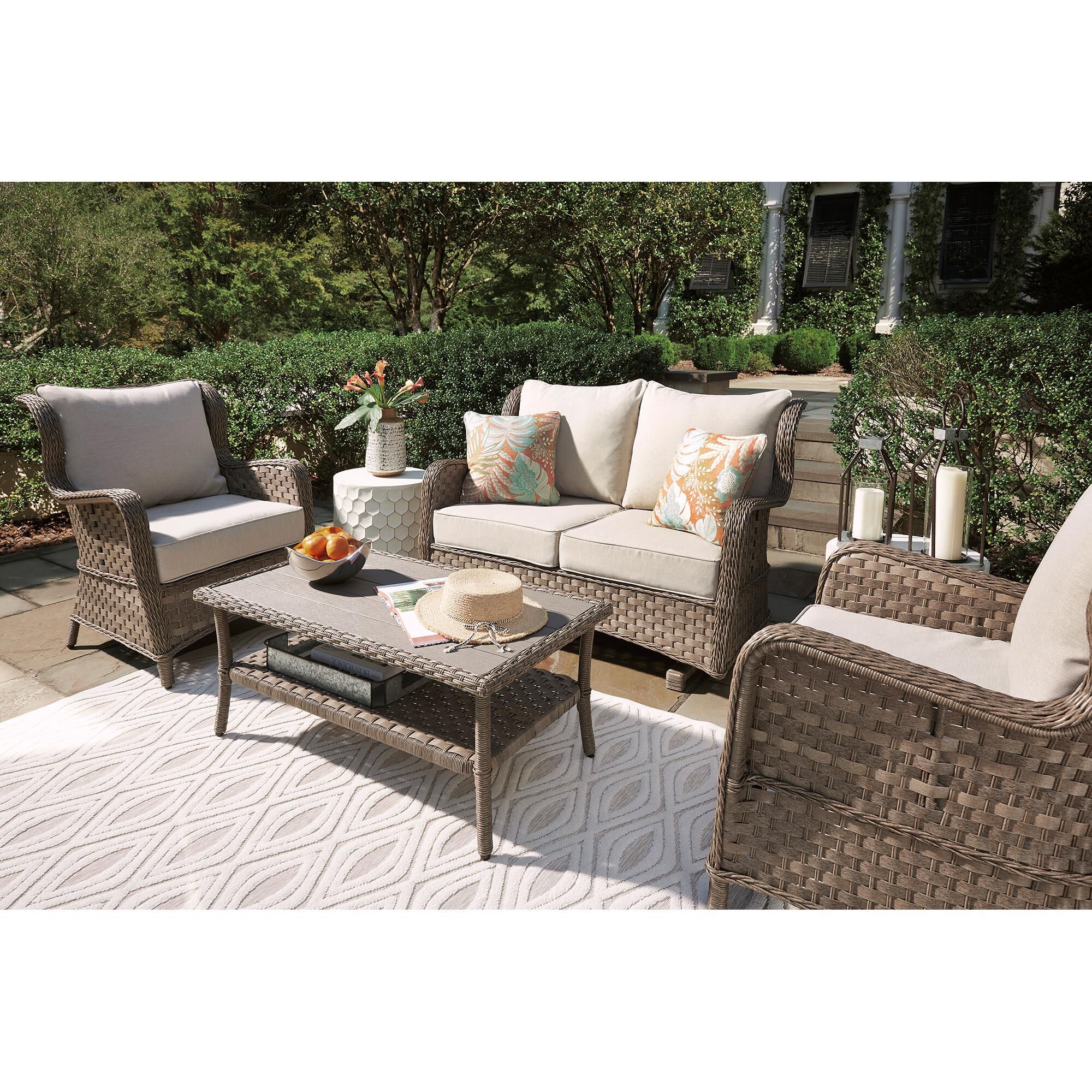 Signature Design by Ashley Clear Ridge Outdoor Loveseat Glider in