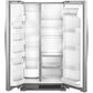 Whirlpool 25 Cu. Ft. 36" Side-by-Side Refrigerator in Monochromatic Stainless Steel, , large