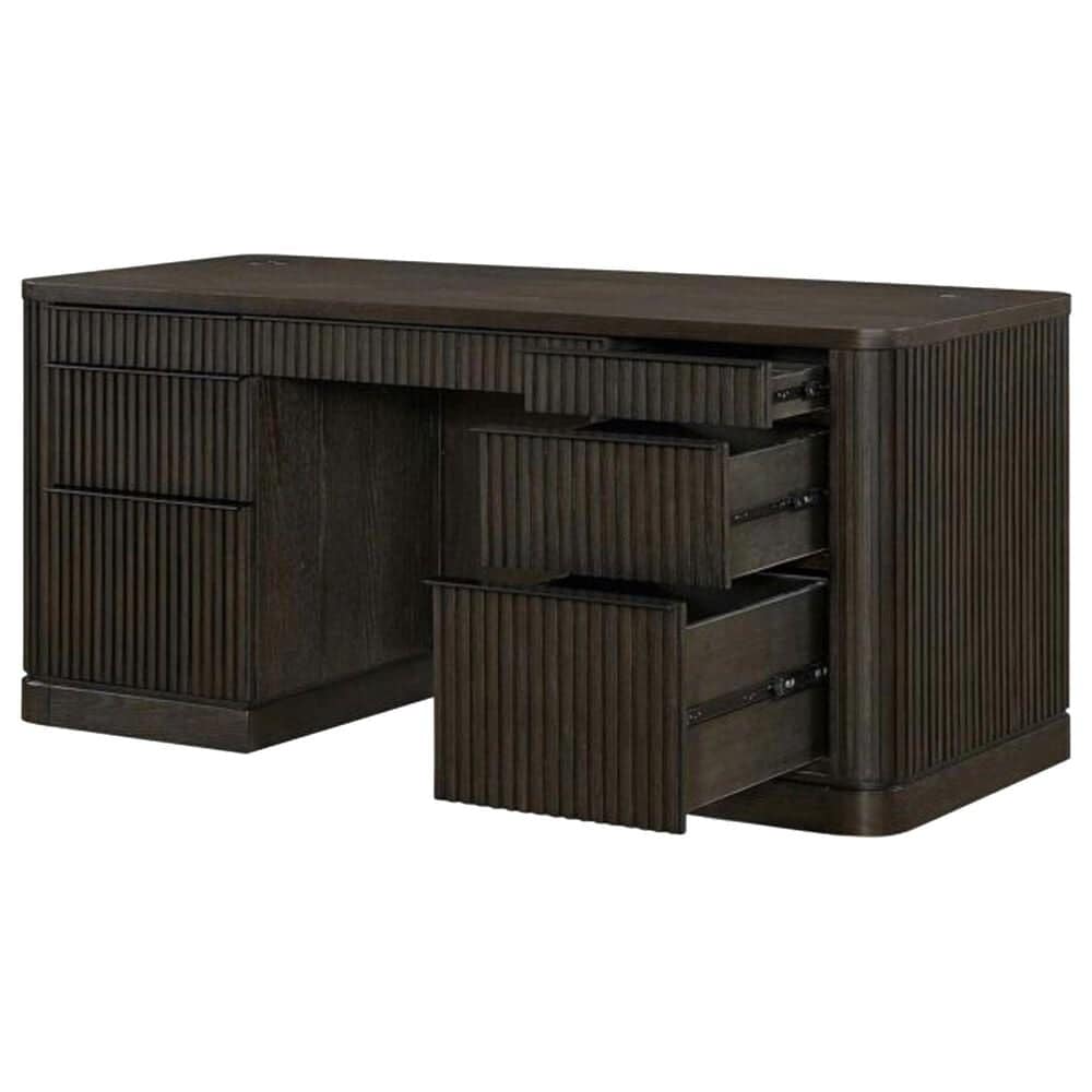 Wycliff Bay Tulane 68&quot; Executive Desk in Dark Chocolate, , large