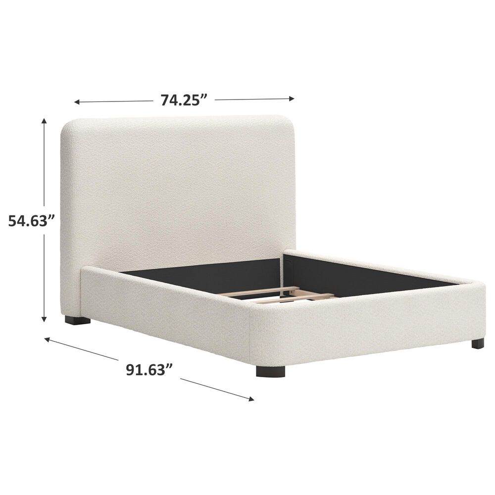 Millenium Brintstreet Queen Upholstered Panel Bed in Beige, , large