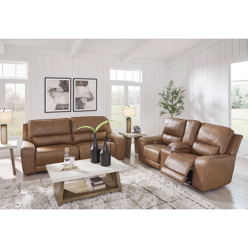 Ashley DeepWakes Power Reclining Sofa in Caramel, , large