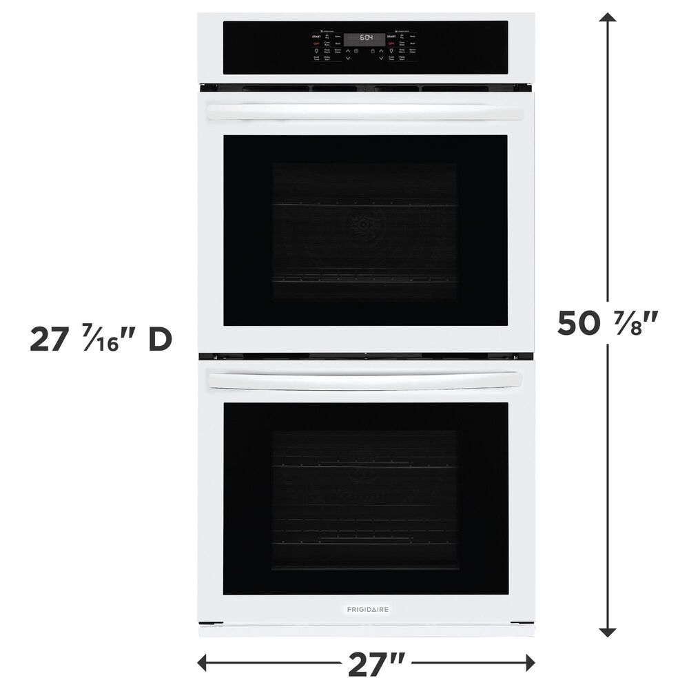 Frigidaire 27" Built-in Double Wall Oven with Air Fry in White, , large