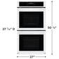 Frigidaire 27" Built-in Double Wall Oven with Air Fry in White, , large