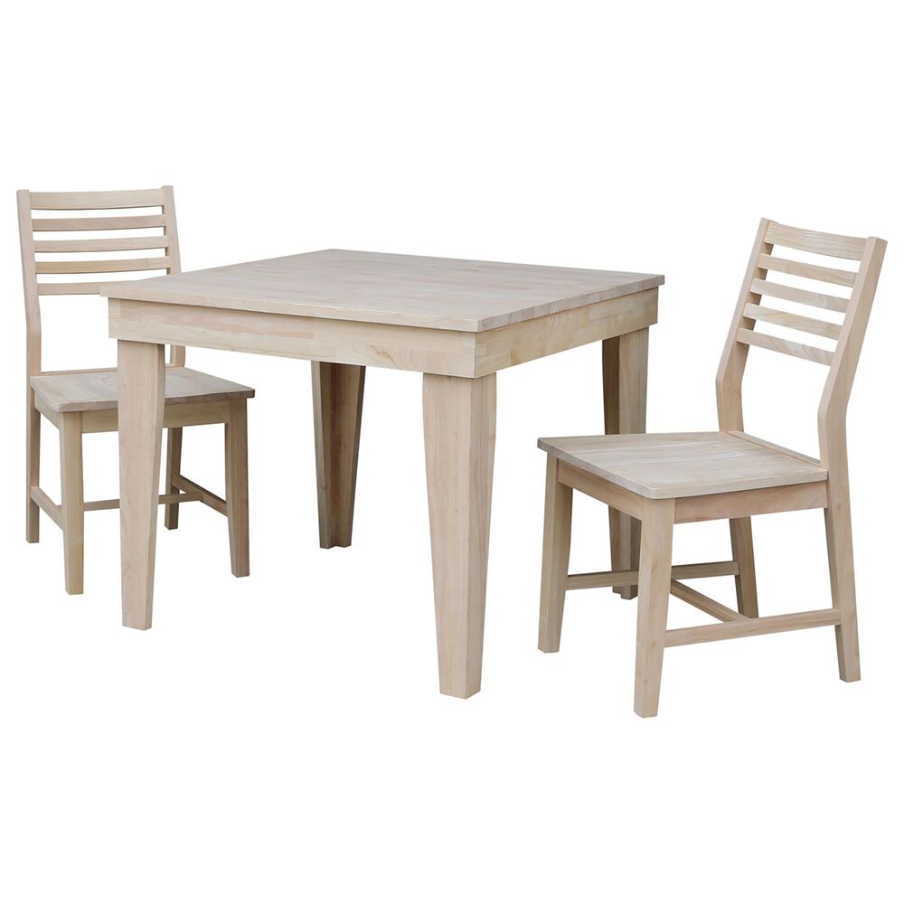 International Concepts 3-Piece Dining Set in Unfinished, , large