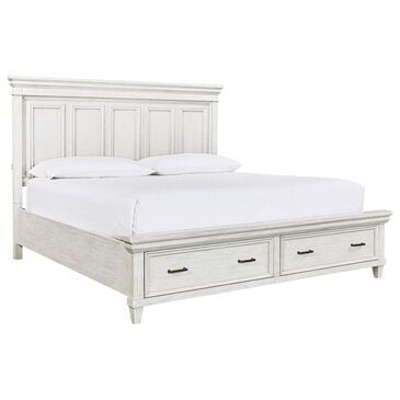 Riva Ridge Caraway Queen Storage Bed in Aged Ivory, , large