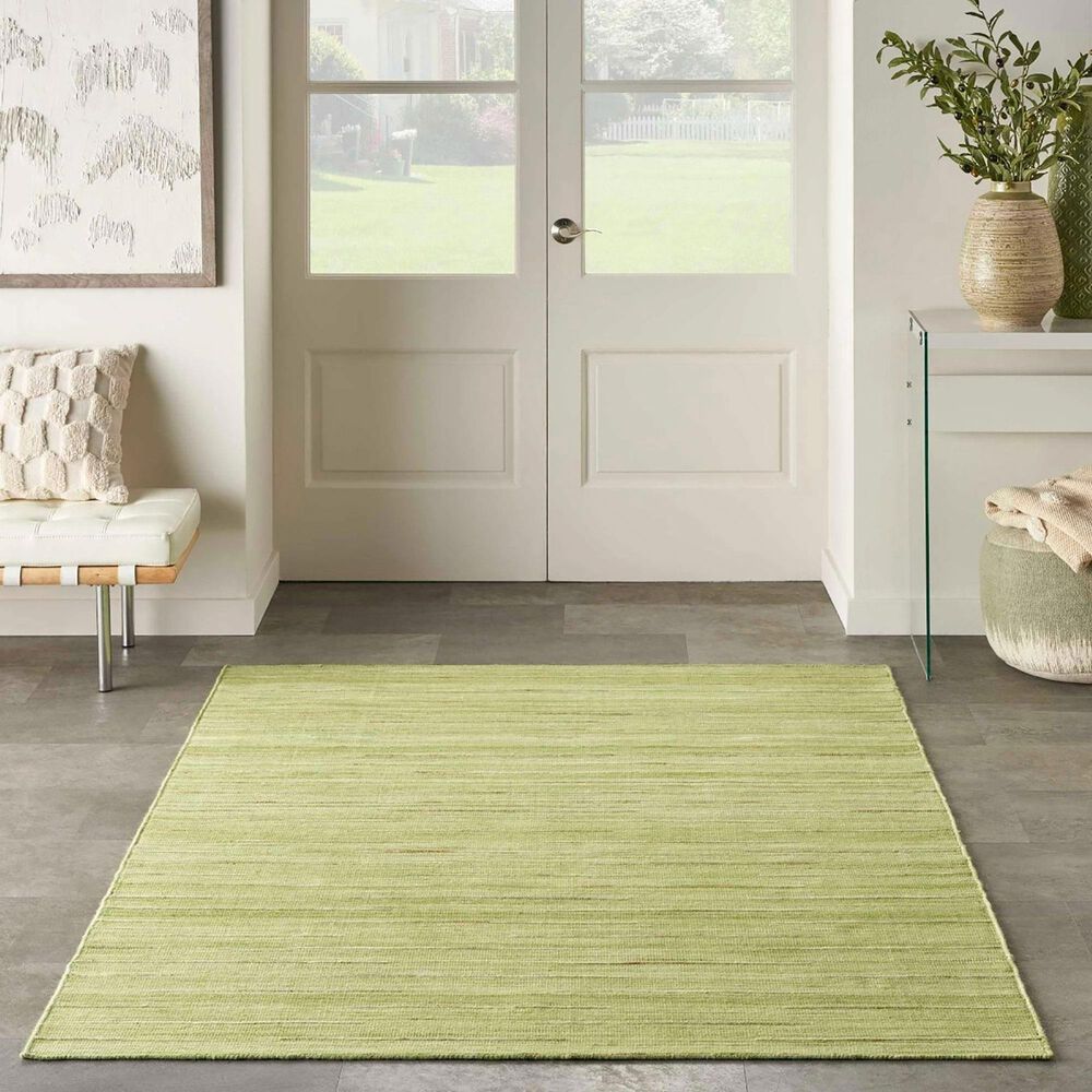 Nourison Interweave 6&#39; x 9&#39; Green Area Rug, , large