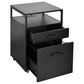 Rta Products Llc Modern Rolling File Cabinet with USB Charging Ports and Power Outlet in Black, , large