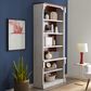 Wycliff Bay Durham 6-Shelf Bookcase in Weathered White and Cherry, , large