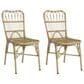 Hearth and Haven Outdoor PE Wicker Dining Chair in Natural (Set of 2), , large