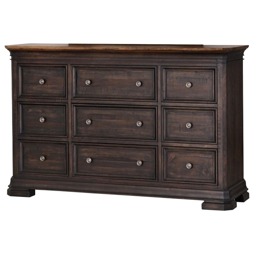 Napa Furniture Design Grand Louie 3-Piece Queen Storage Bedroom Set in Misty Night and Wheat, , large