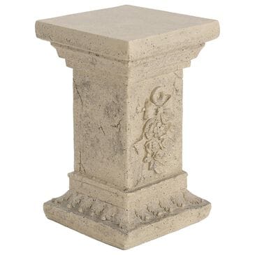 Hearth and Haven Outdoor Pedestal Column Plant Stand in Sand, , large