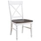 Golden Wave Furniture Mountain Retreat 7-Piece Rectangular Dining Set in Dark Mocha and Antique White, , large