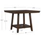 Linon Home Decor Spiva Counter Height Table with Lazy Susan in Brown - Table Only, , large