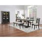 Boulder & Pine French Country Upholstered Side Chair in Black and Dark Gray, , large