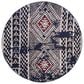 Safavieh Adirondack ADR202N 6" Round Vintage Navy and Light Grey Area Rug, , large