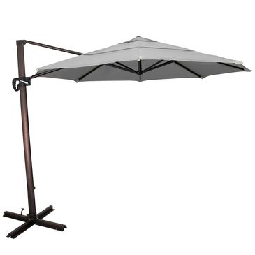 California Umbrella Cali 11" Granite Cantilever Umbrella with Bronze Cross Base, , large