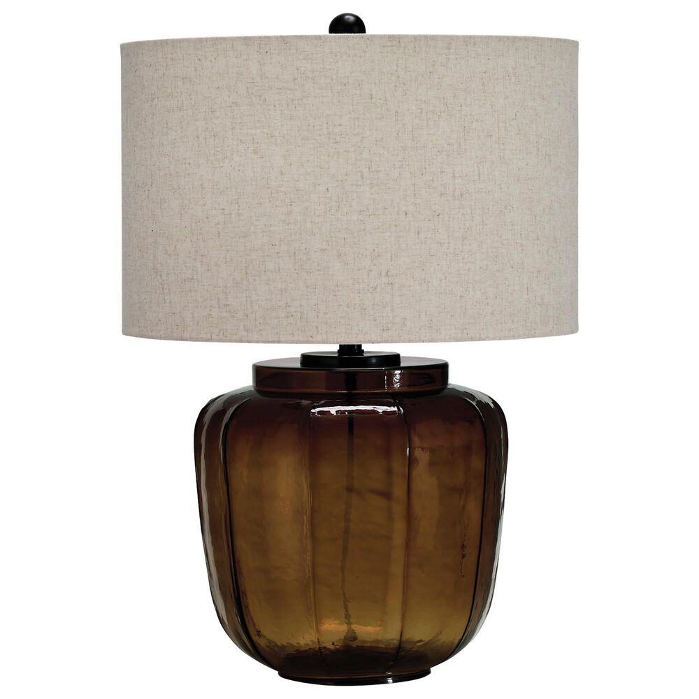 Ashley Bainmore Table Lamp in Deep Amber and Black, , large