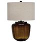 Ashley Bainmore Table Lamp in Deep Amber and Black, , large