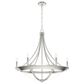 Hunter Perch Point 6-Light Chandelier in Brushed Nickel, , large