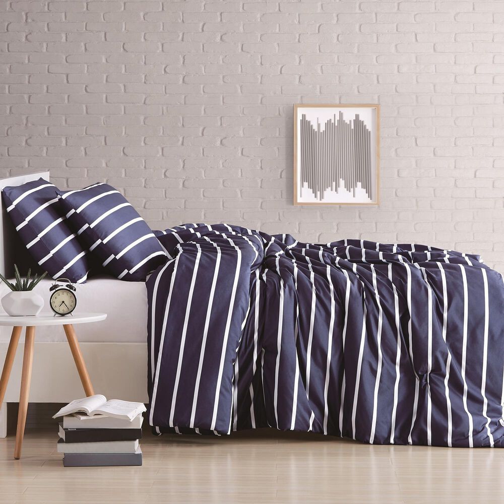 Pem America Truly Soft Maddow 3-Piece King Duvet Set in Navy, , large