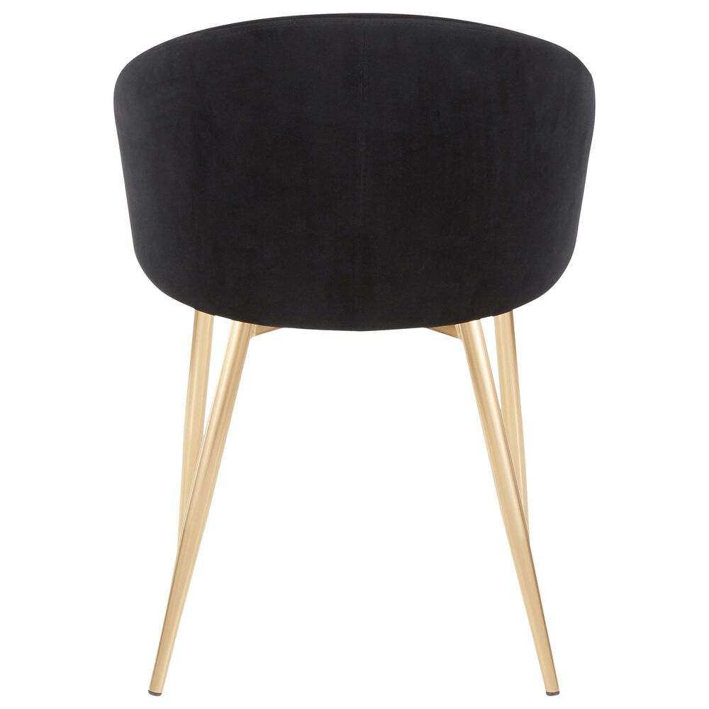 Lumisource Claire Chair in Black Velvet, , large