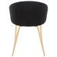 Lumisource Claire Chair in Black Velvet, , large