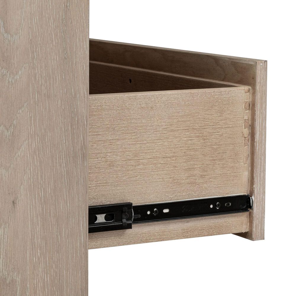 Urban Home Gardenia 5-Drawer Oak Wood Chest in Chai, , large