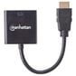Manhattan HDMI Male to VGA Female, Optional USB Micro-B Power Port in Black, , large