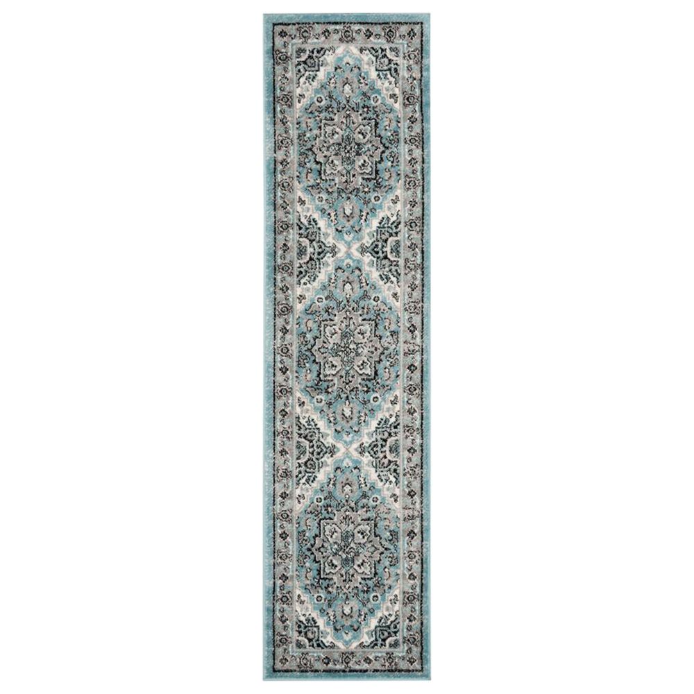 Safavieh Skyler SKY126M 2" x 10" Blue and Ivory Runner, , large