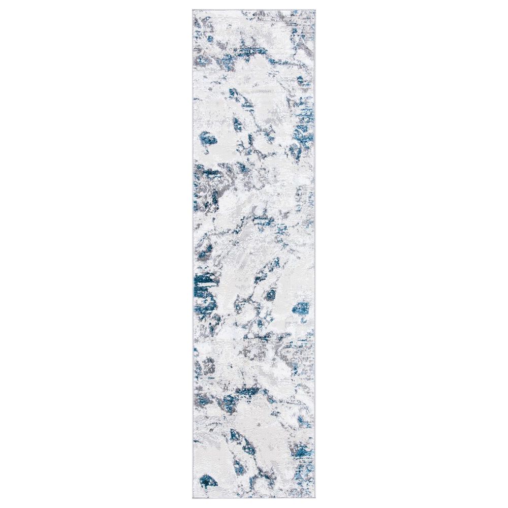 Safavieh Amelia AMA232 2' x 8' Grey and Blue Area Rug, , large