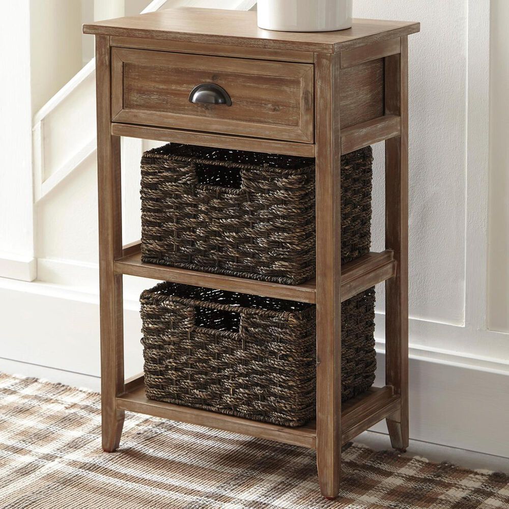 Signature Design by Ashley Oslember Accent Table in Light Brown, , large