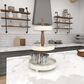 Maple and Jade Farmhouse Tiered Server in Distressed White and Dark Mocha, , large