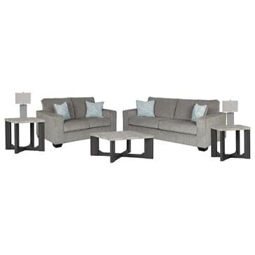 Ashley 7-Piece Living Room Set in Alloy, , large
