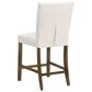 Coaster Paxton Counter Chair with Beige Upholstery in Warm Brown, , large