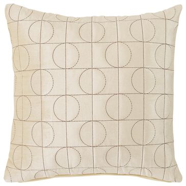 Ashley Kydner 22" Square Throw Pillow in Beige, Brown and cream, , large