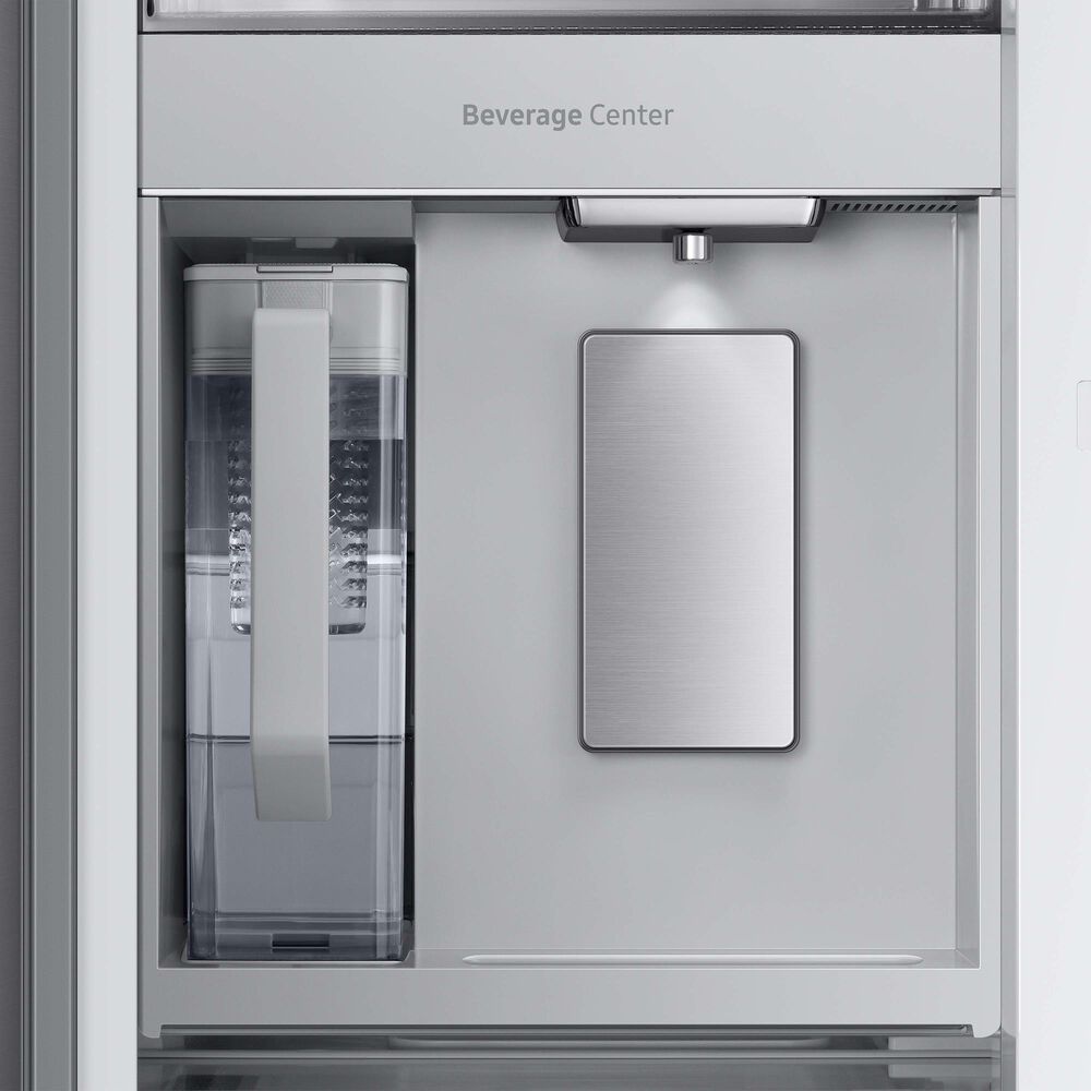 Samsung Bespoke Bespoke 24 Cu. Ft. French Door Refrigerator with Beverage Center - Stainless Steel Panels Included, , large