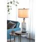 A&B Home Sarris Swirl Table Lamp in Gray and White, , large
