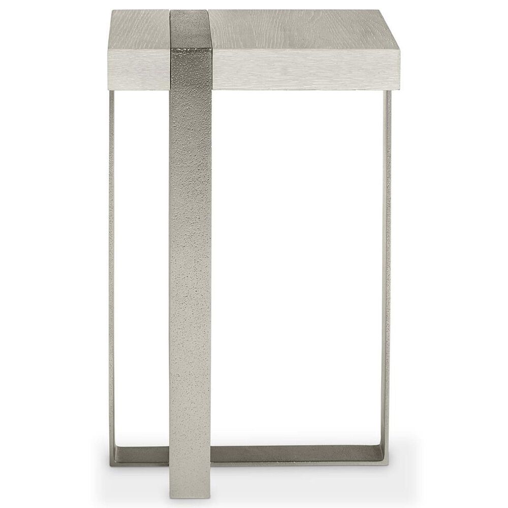 Bernhardt Tempo Accent Table in Larza and Satin Nickel, , large