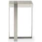 Bernhardt Tempo Accent Table in Larza and Satin Nickel, , large