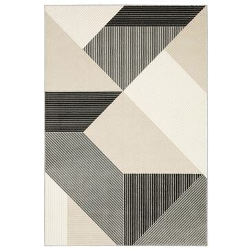 Oriental Weavers Raylan RAY07 9"10" x 12"10" Ivory Area Rug, , large