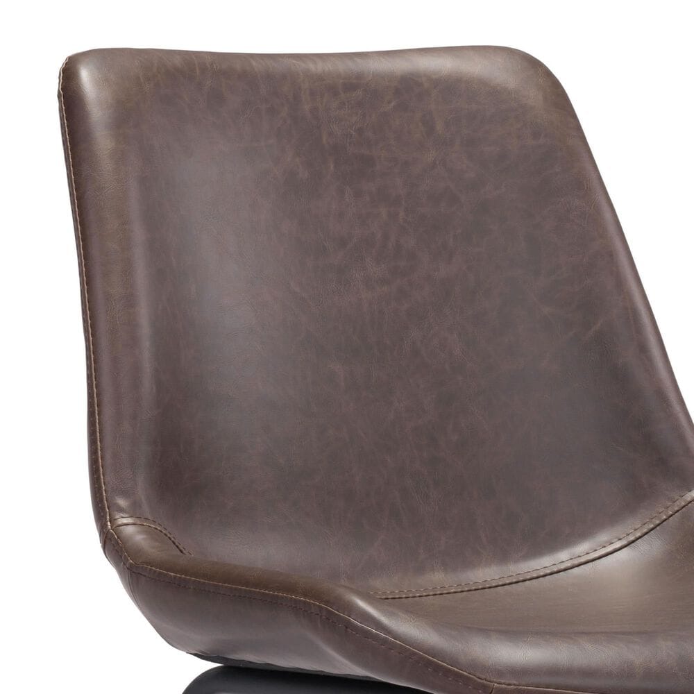 Zuo Modern Byron Counter Chair in Brown/Black, , large