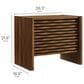 Modway Emric Wave 2 Drawer Nightstand in Walnut, , large