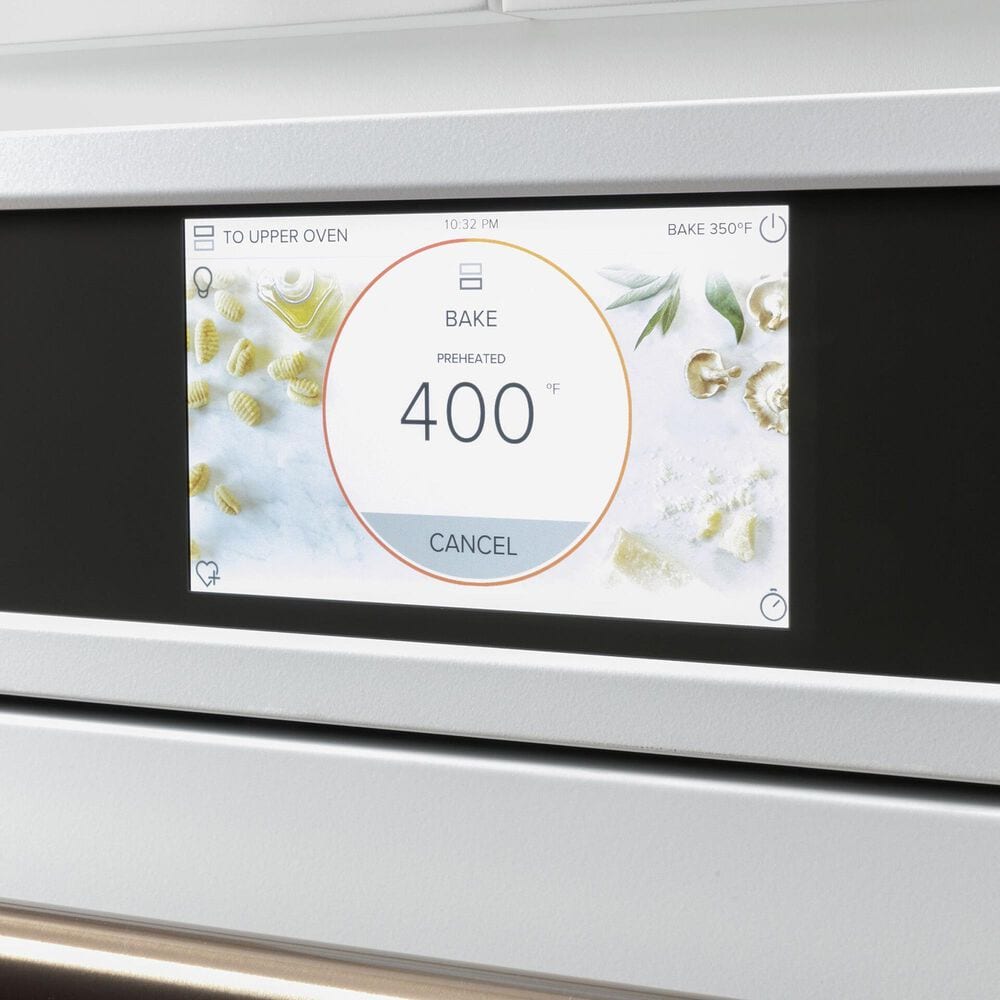 Cafe 30" Smart Double Electric Wall Oven with Convection in Matte White, , large