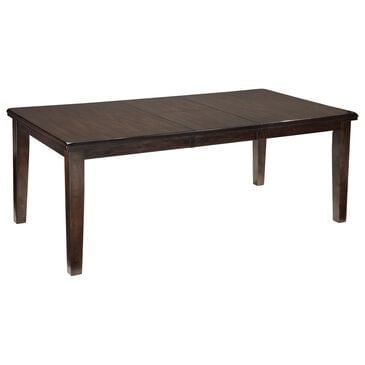Signature Design by Ashley Haddigan Rectangular Dining Room Extension Table in Dark Brown, , large