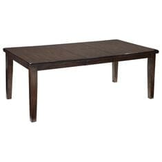 Signature Design by Ashley Haddigan Rectangular Dining Room Extension Table in Dark Brown