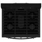 Whirlpool 5.3 Cu. Ft. Freestanding Smart Gas Range with Air Cooking Technology in Black, , large