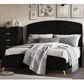 New Heritage Design Kailani Queen Upholstered Bed in Black, , large