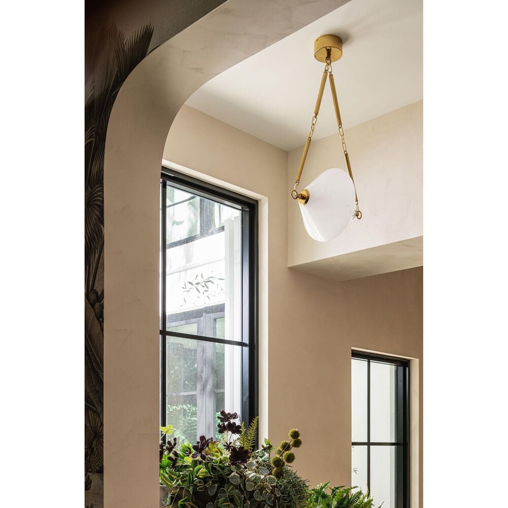 Corbett Lighting Solara 1-Light Pendant in Vintage Polished Brass, , large